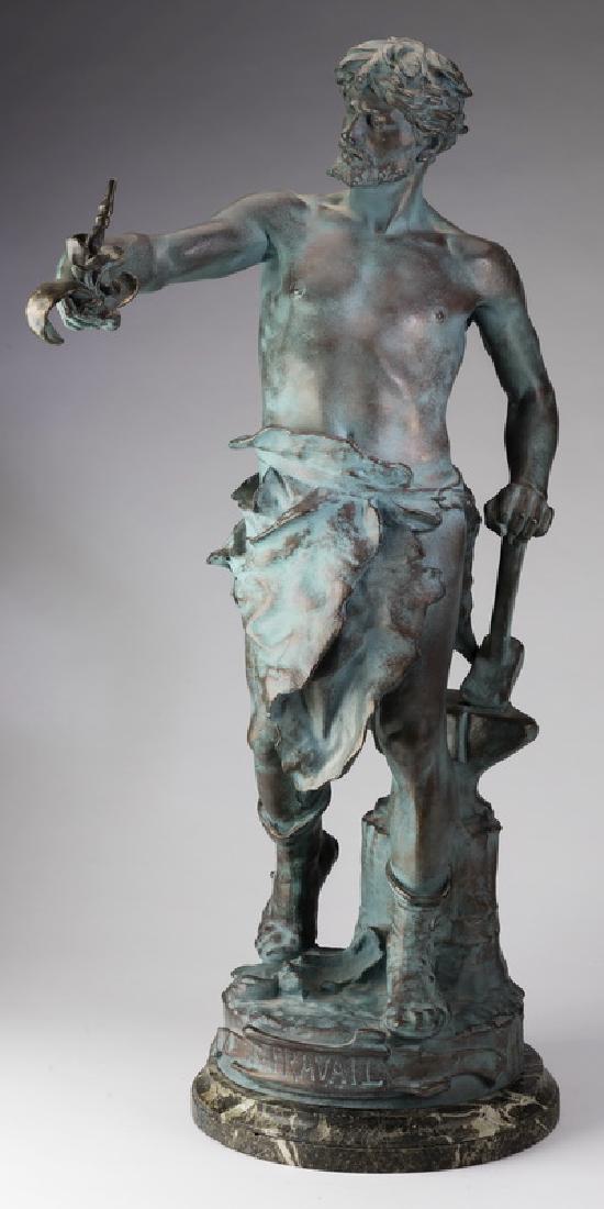 After Claudius Marioton French 'Le Travail' sculpture (1 of 4)