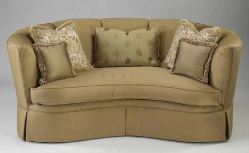 Henredon Silk Curved Back Sofa 76 W