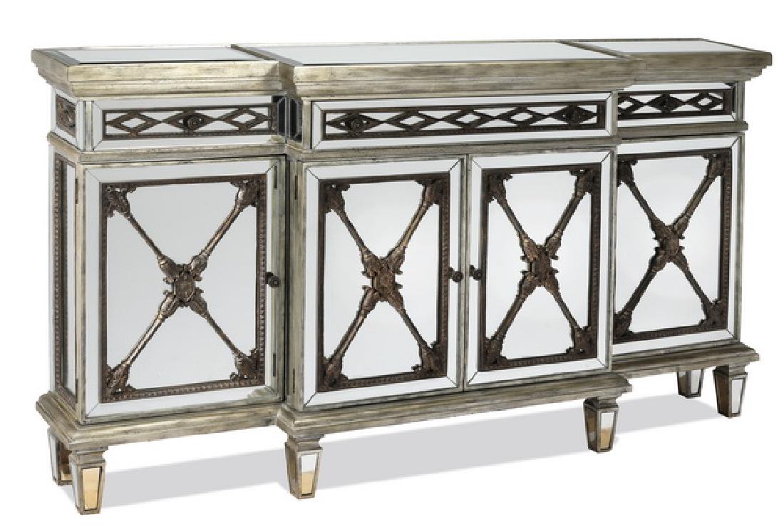 La Barge contemporary mirrored buffet, 65"w (1 of 2)