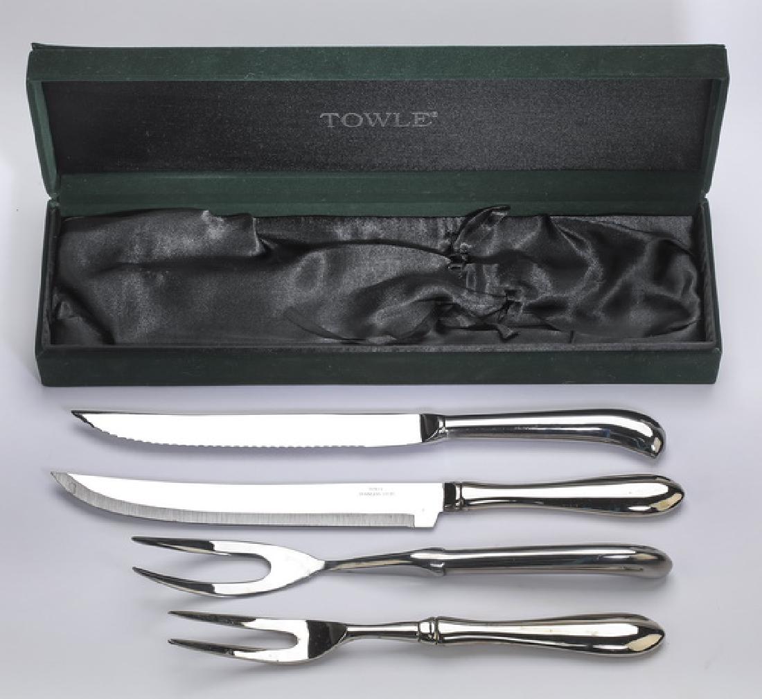 (2) Towle stainless steel carving sets (1 of 2)