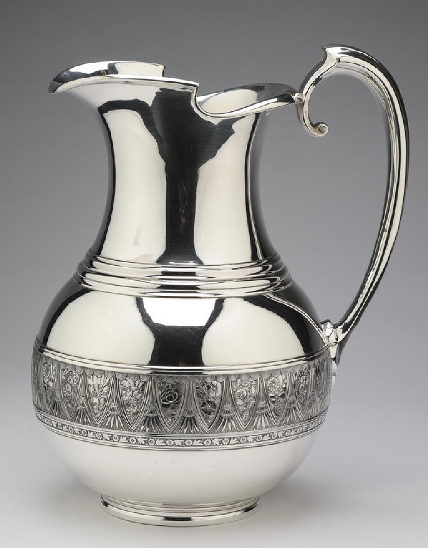 19th c. Gorham sterling Aesthetic Movement pitcher (1 of 3)