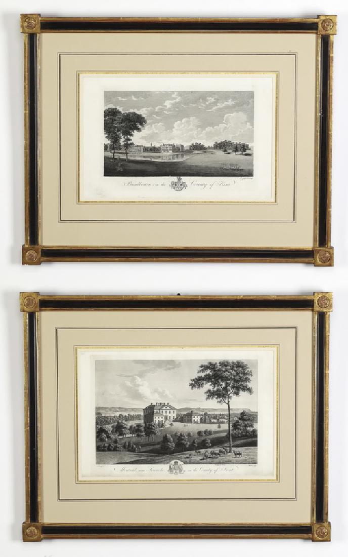 (2) Late 18th c. English engravings of Kent (1 of 3)