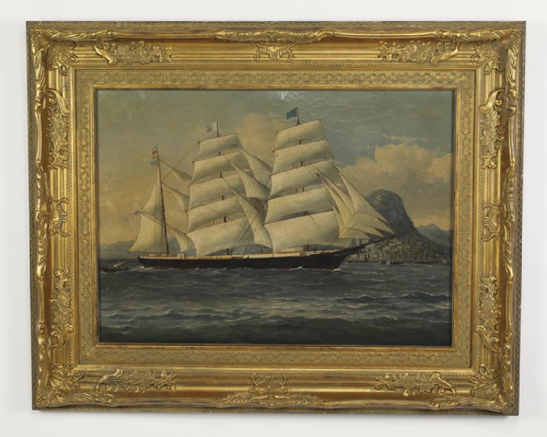 Chinese O/c of American clipper near Hong Kong Harbor (1 of 3)