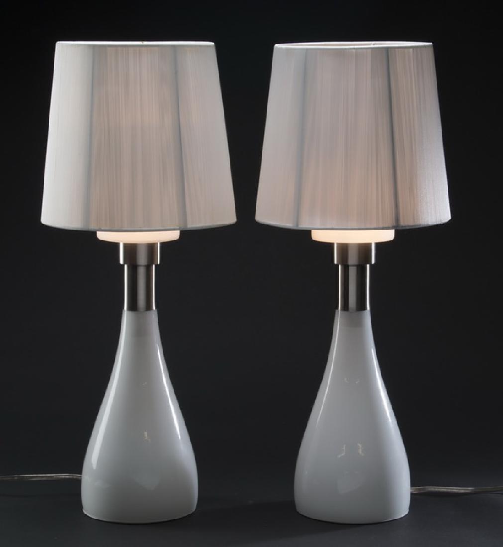 (2) Contemporary Italian glass table lamps (1 of 1)