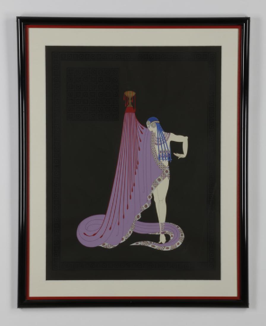 Erte' signed serigraph, 'The Slave', 43"h (1 of 5)