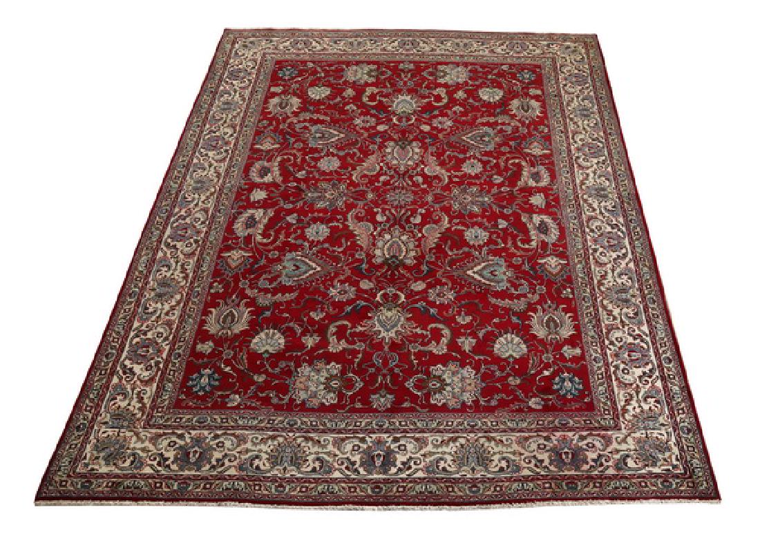 Hand knotted wool Persian Tabriz, 14 x 11 (1 of 4)