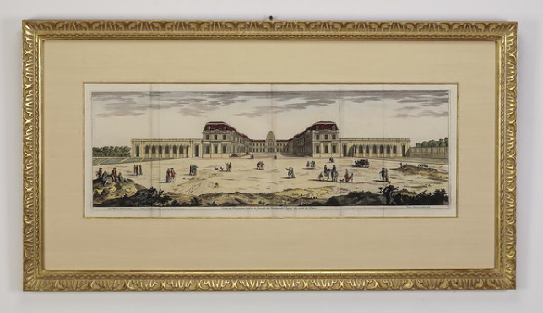 19th c. French aquatint of a view of Versailles (1 of 1)