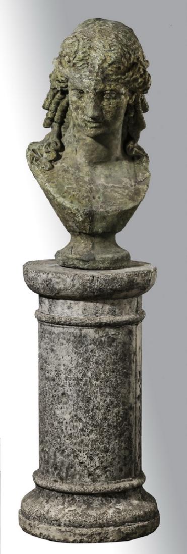 Classical style bust of Venus with pedestal, 57"h (1 of 4)