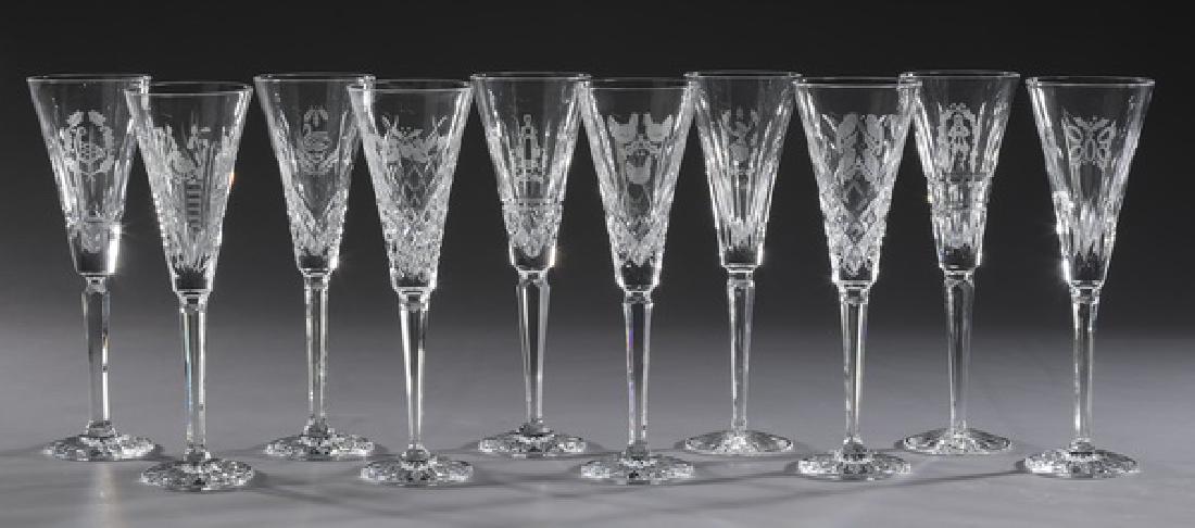 (10) Waterford crystal '12 Days of Xmas' stemware (1 of 2)