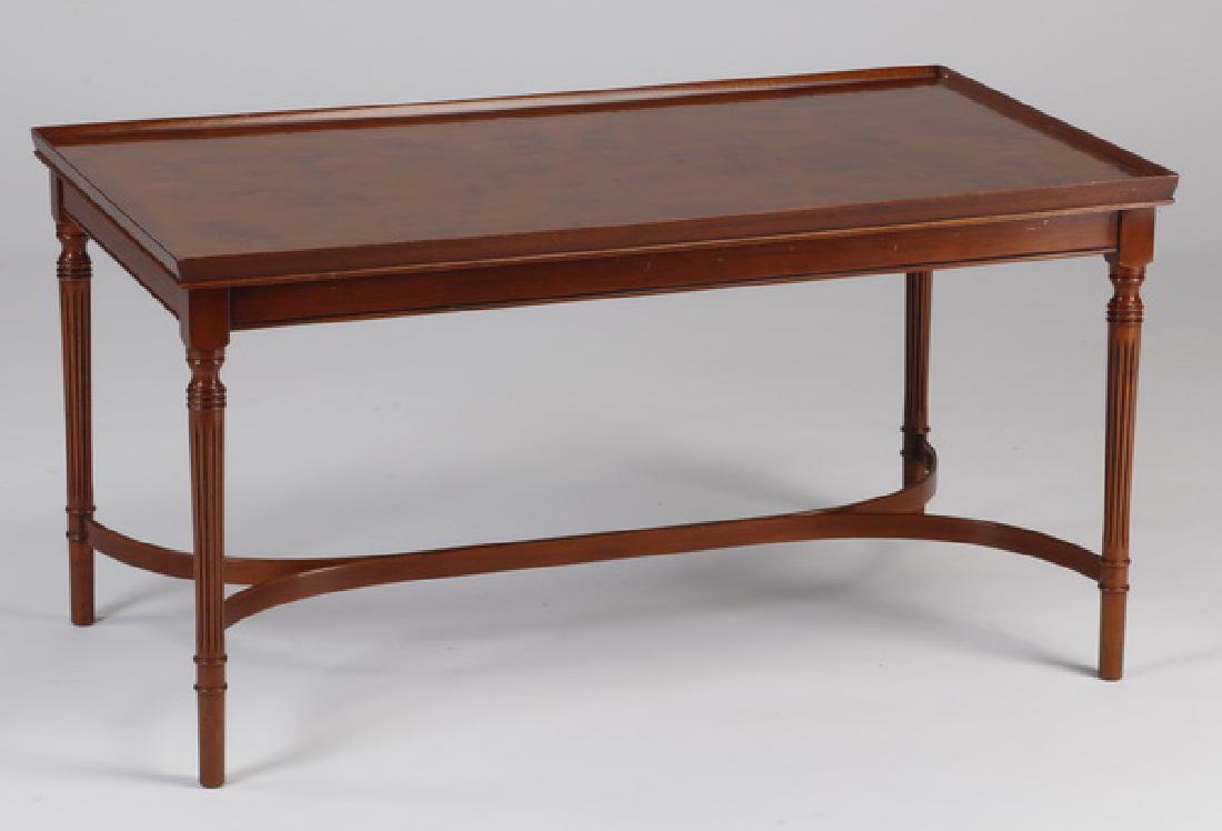 Contemporary mahogany coffee table (1 of 2)