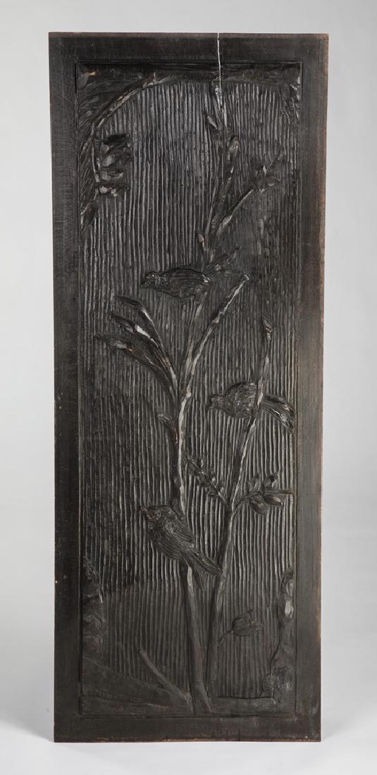 Ebonized architectural panel in the Japonesque taste (1 of 2)