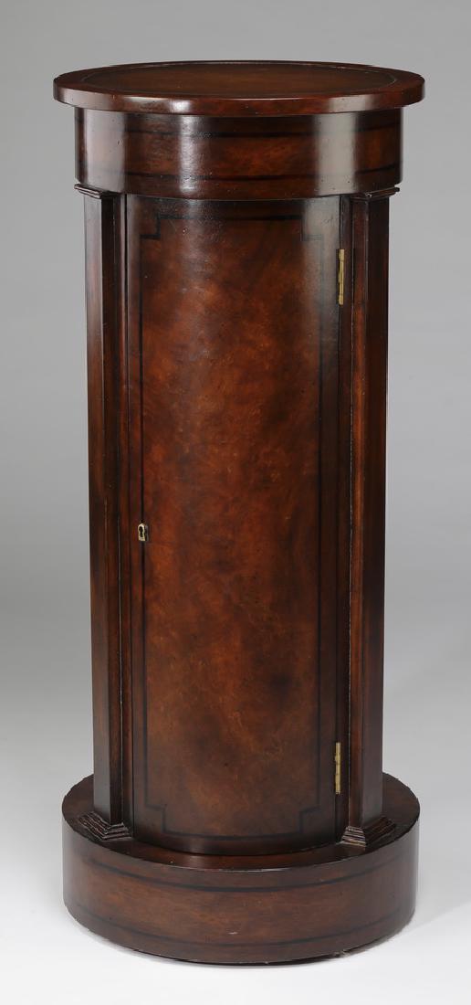 John-Richard mahogany storage pedestal, marked, 40"h (1 of 2)