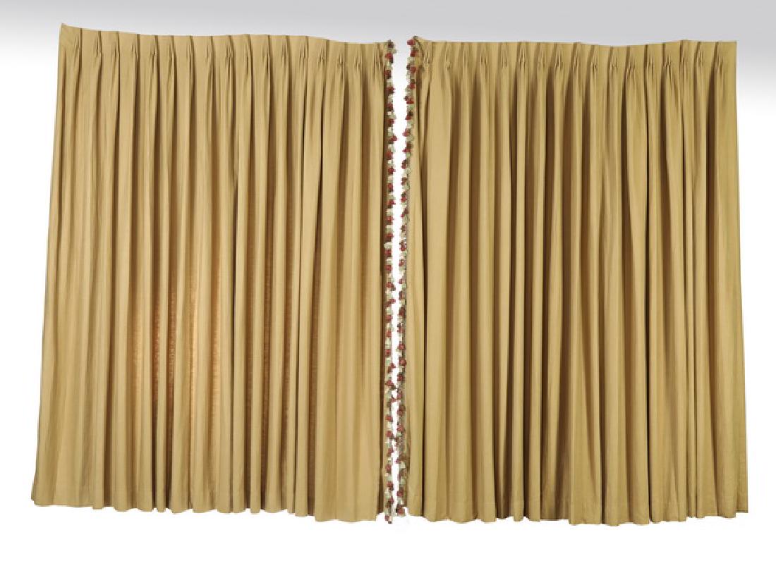 Custom linen drapes w/  tassel fringe (1 of 3)