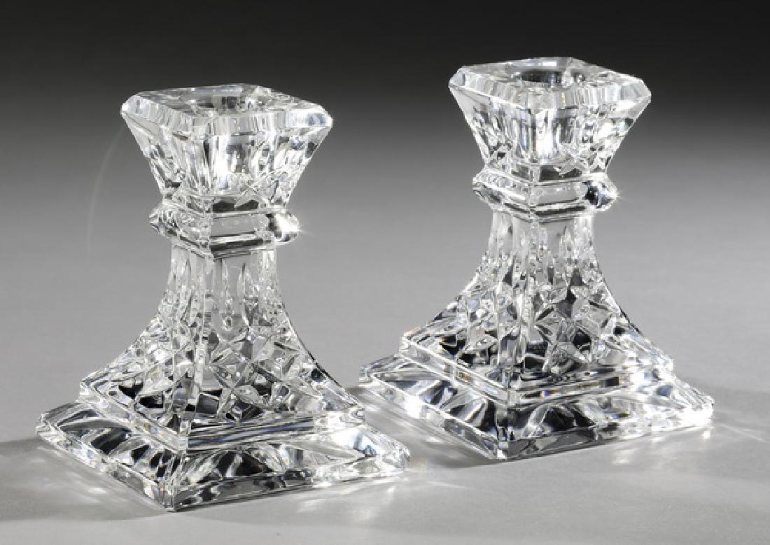 (2) Waterford crystal 'Lismore' candlesticks (1 of 2)