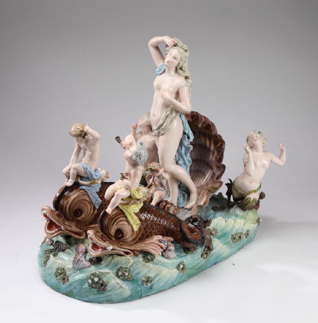 Monumental 19th c. Meissen porcelain grouping, marked (1 of 10)
