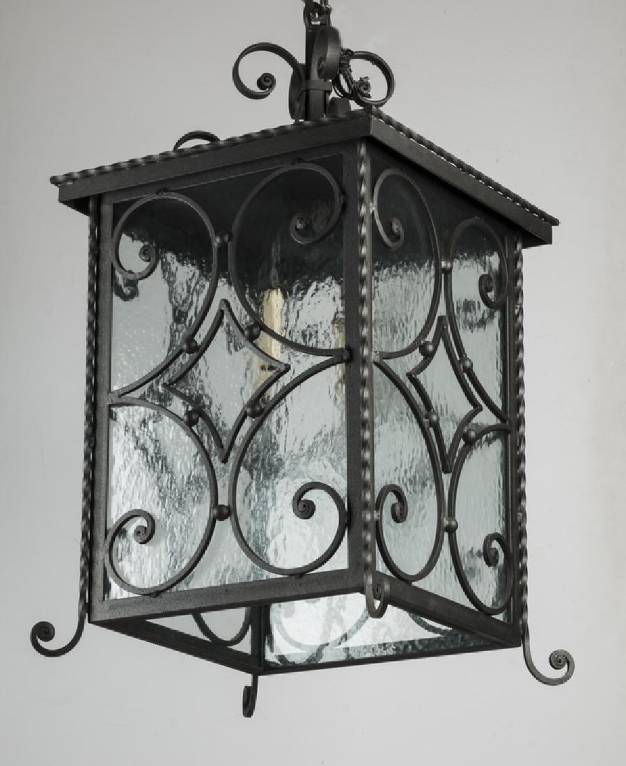 Wrought iron Spanish revival style lantern, 26"h (1 of 1)