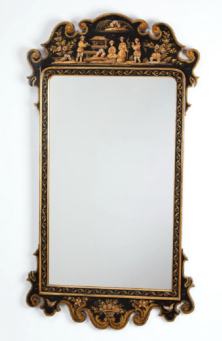 Chinoiserie inspired lacquered mirror (1 of 2)