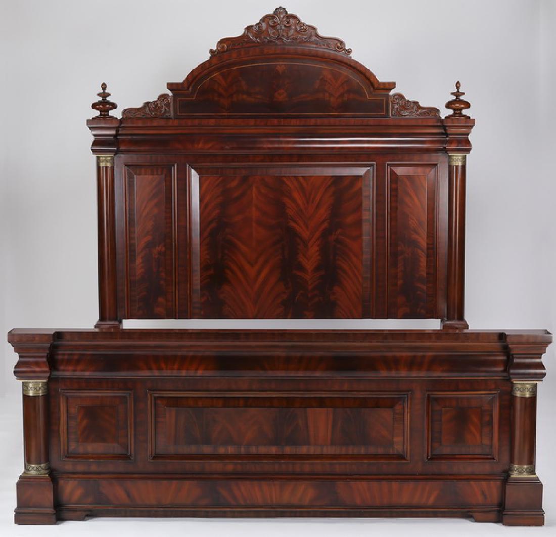 Henredon king size Empire style mahogany bedstead (1 of 4)
