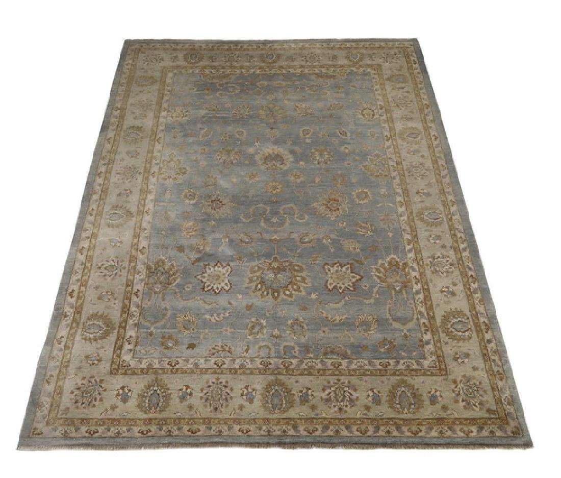 Hand knotted wool Indo-Oushak rug, 15 x 10 (1 of 4)