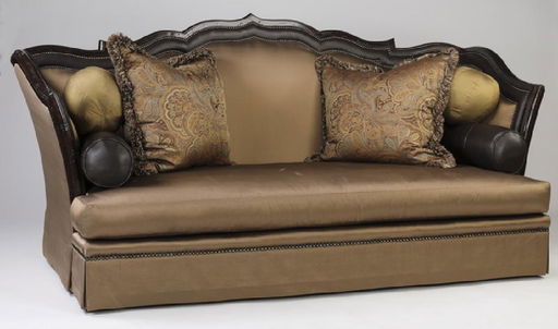 Marge Carson Silk Upholstered Lizette Sofa 100 W Apr 29 2018 Marge Carson Silk Upholstered Lizette