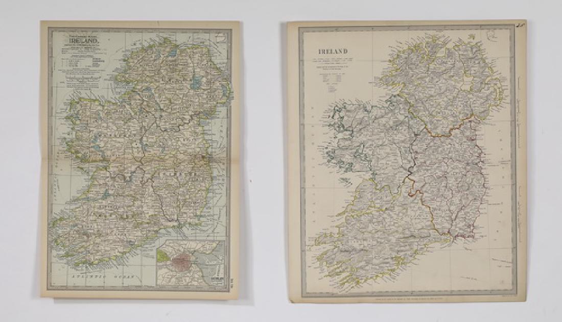 (2) Late 19th c. maps of Ireland, unframed (1 of 1)