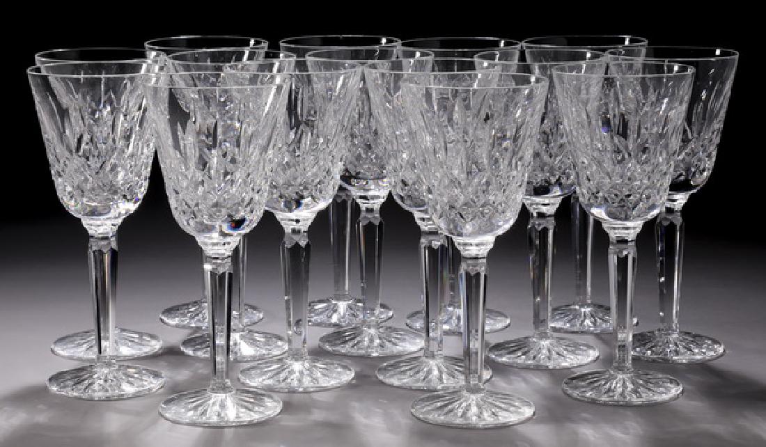 (15) Waterford crystal 'Lismore' water goblets (1 of 3)