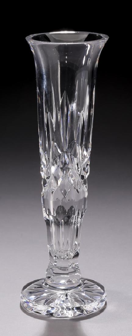 Waterford crystal bud vase in the 'Lismore' pattern (1 of 2)