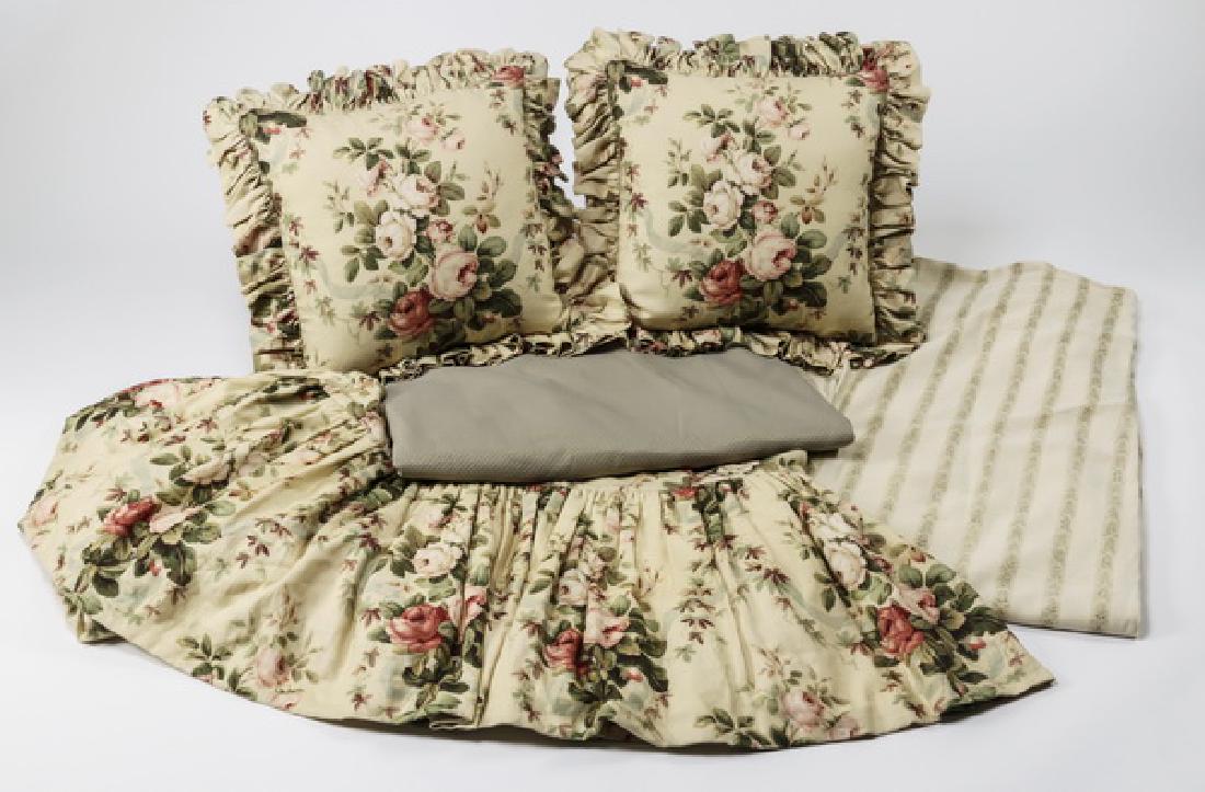 5-Piece custom made queen size bedding ensemble (1 of 4)