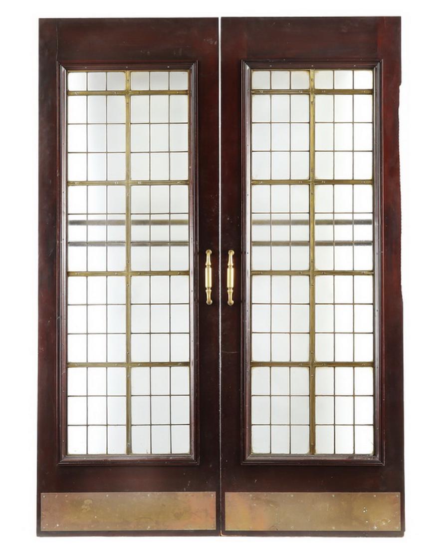 Pair of early 20th c. American mahogany doors (1 of 3)