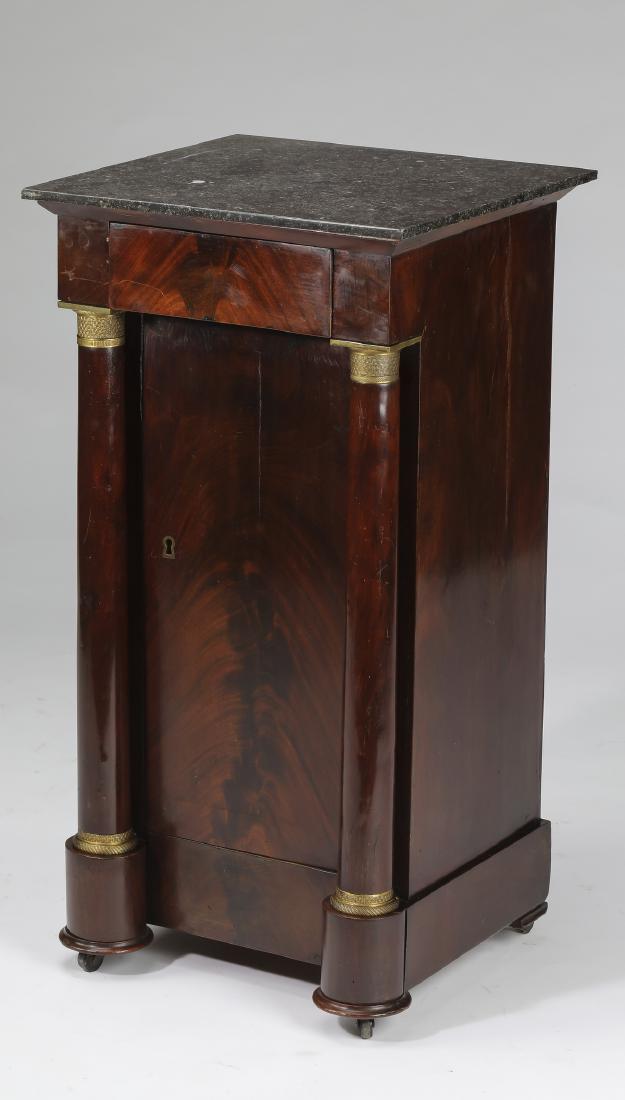Early 20th c. French marble top nightstand (1 of 3)