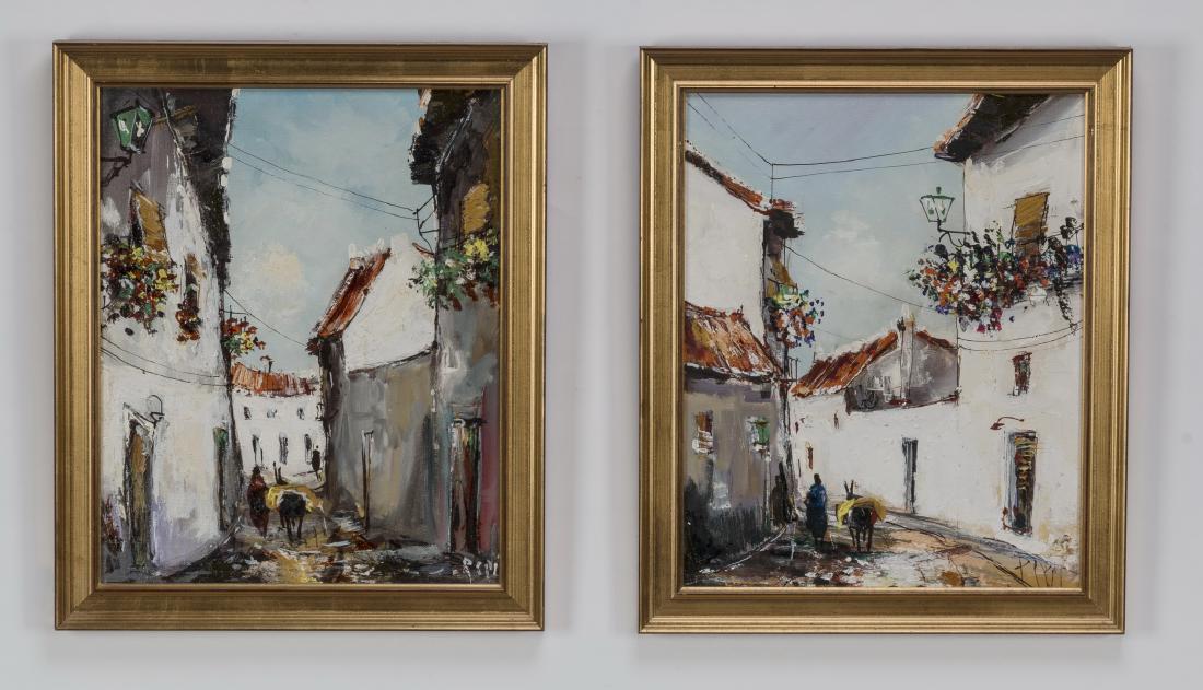 (2) 20th c. Spanish O/c of Mijas and Torremolinos (1 of 5)