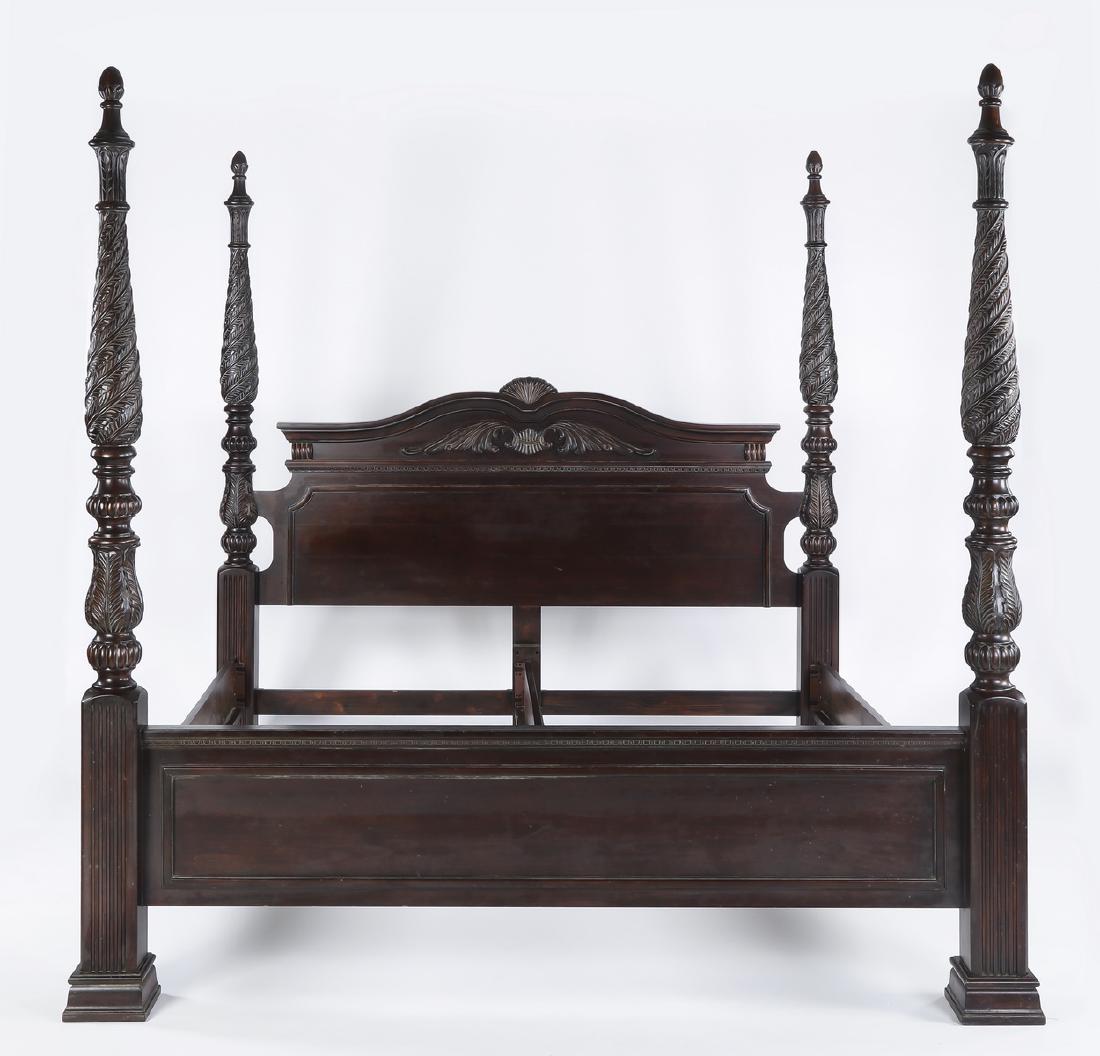 King size mahogany Federal style bedstead (1 of 3)