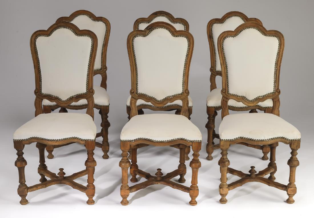 (6) French oak side chairs in muslin (1 of 3)