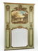 19th c. French Louis XV style trumeau mirror, 69"h