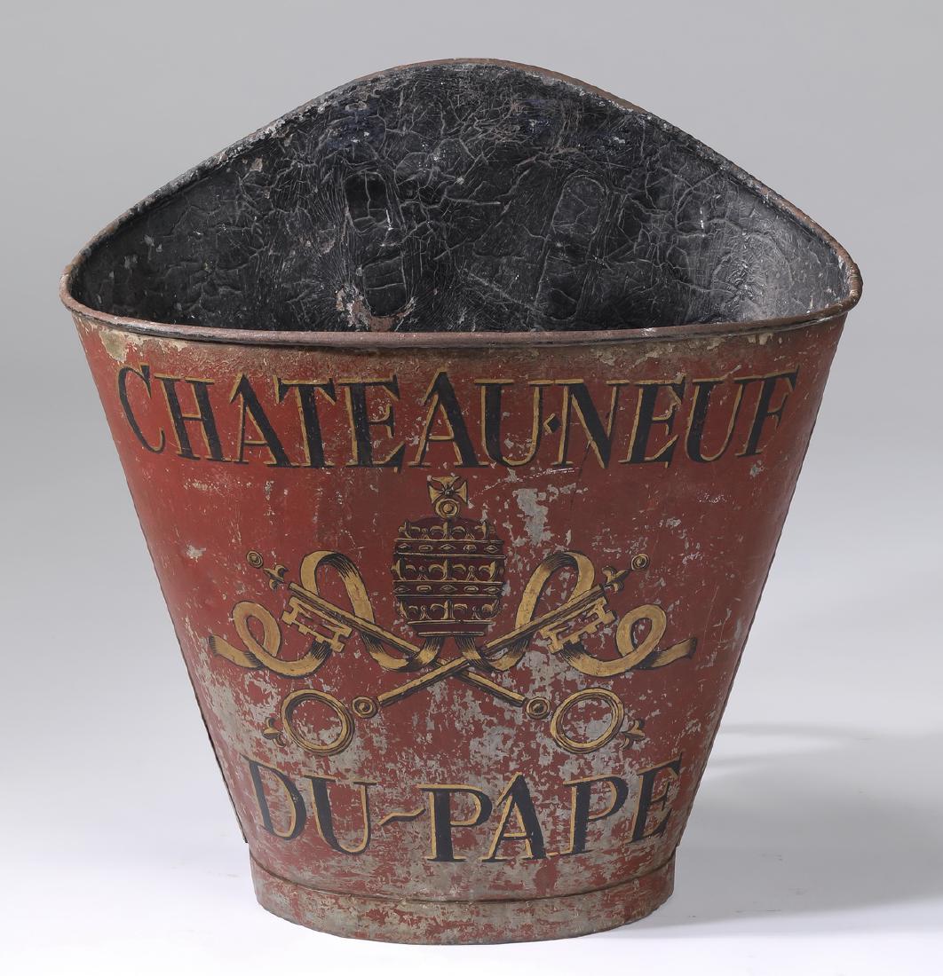 1930's French grape picker's hod, 25"h (1 of 3)