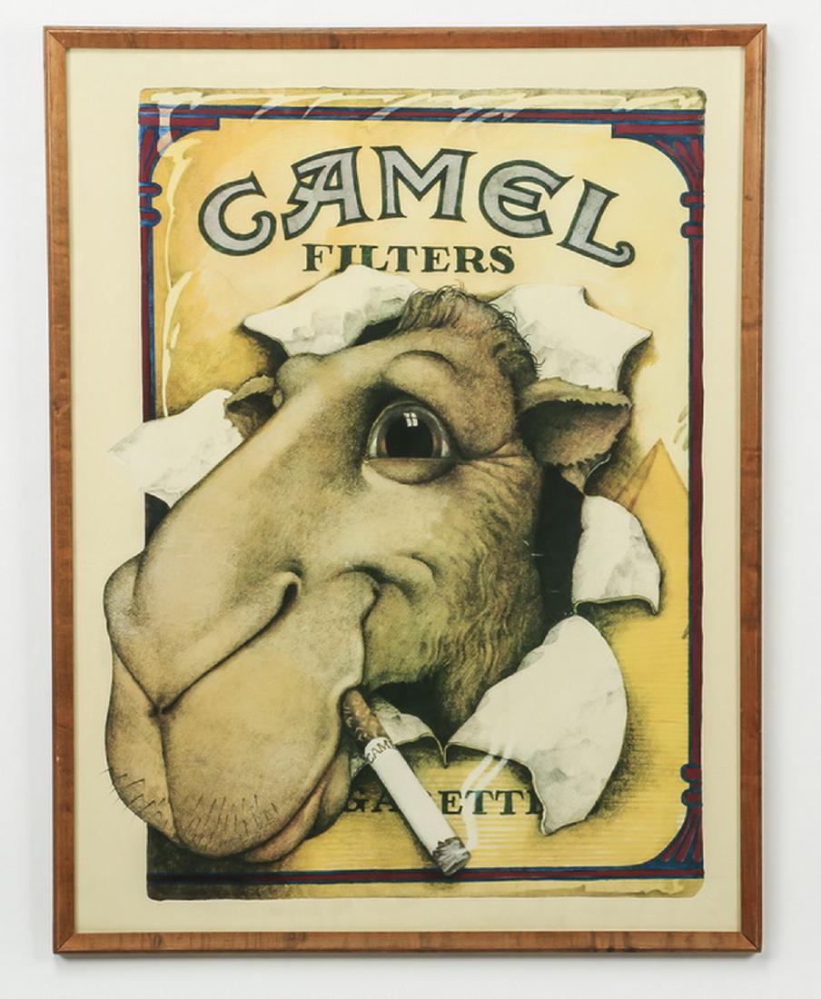 Vintage advertising poster for Camel cigarettes (1 of 1)