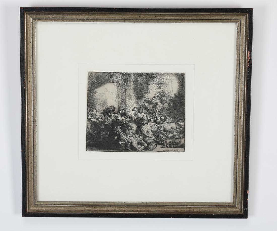 After Rembrandt, 'Christ Driving the Money Changers' (1 of 3)