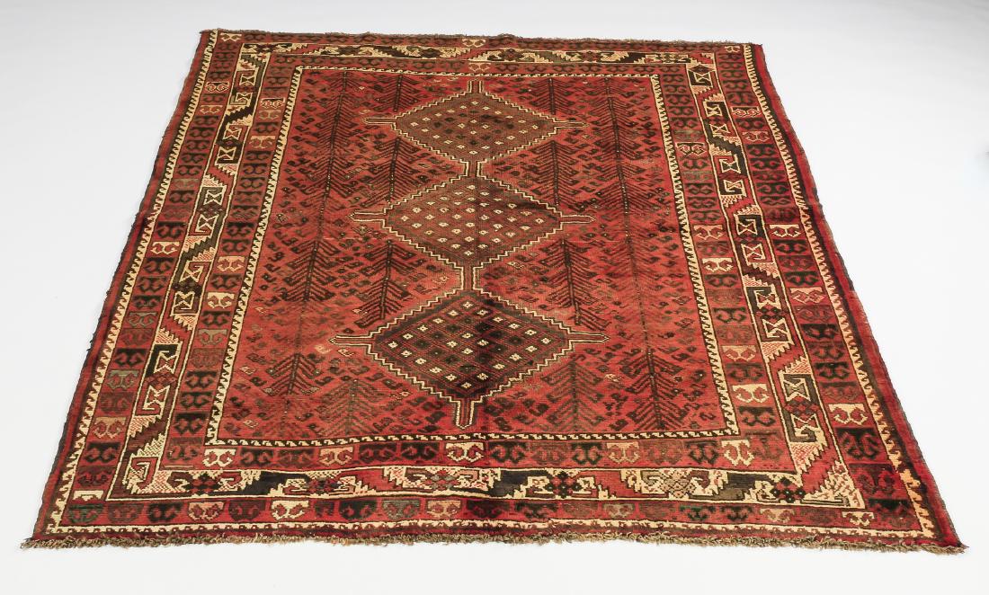 Hand knotted Persian Shiraz wool rug (1 of 4)