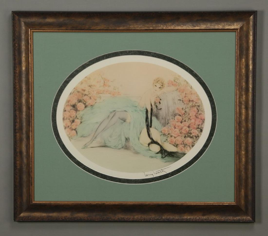Framed lithograph, "Les Roses", after Icart (1 of 1)