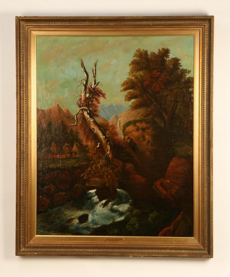 19th c. American O/c landscape, 52"h (1 of 1)