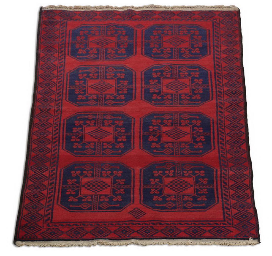 Hand knotted Indo Persian wool rug, 3 x 6 (1 of 5)