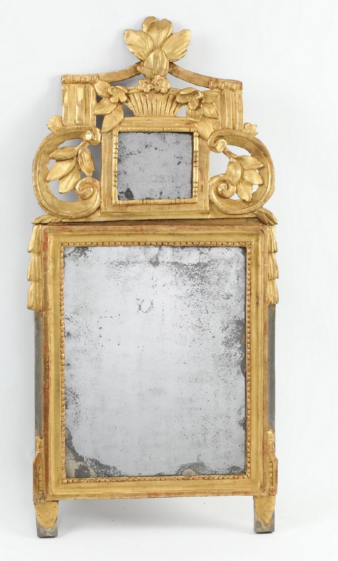 Carved gilt wood mirror in the Federal taste, 36"h (1 of 3)
