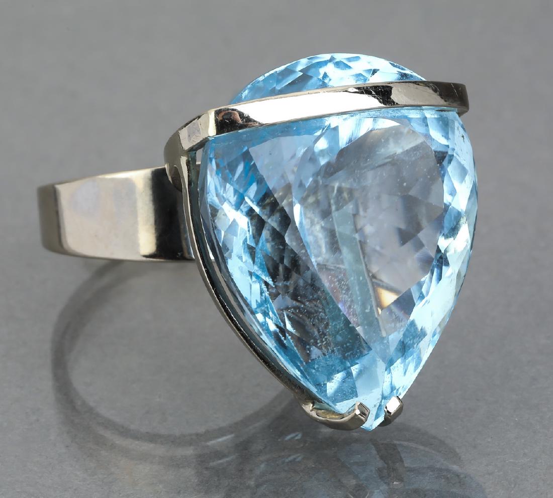 91.15 carat blue topaz and 14k statement ring (1 of 4)
