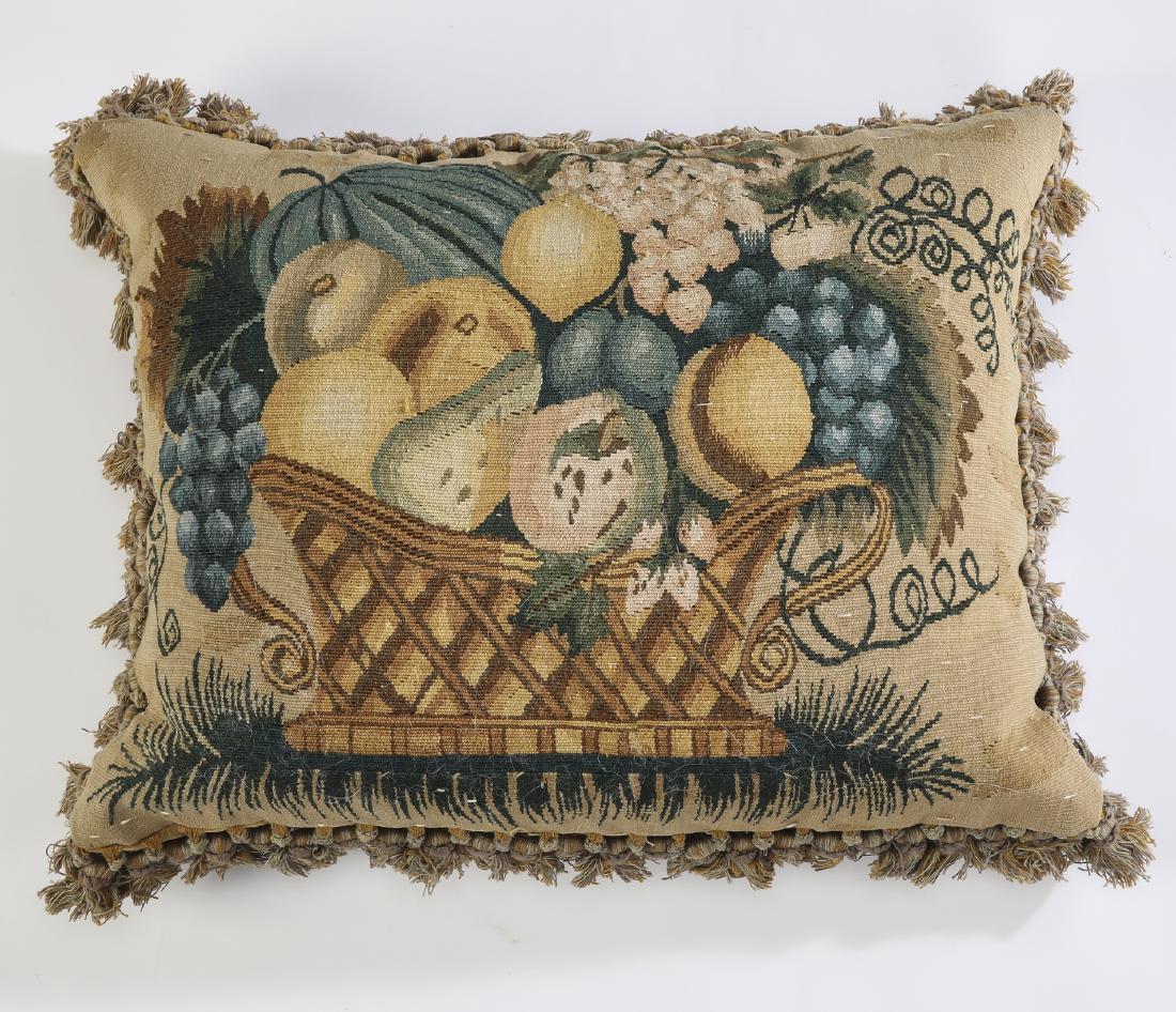 Woven tapestry pillow w/ tassel fringe (1 of 1)