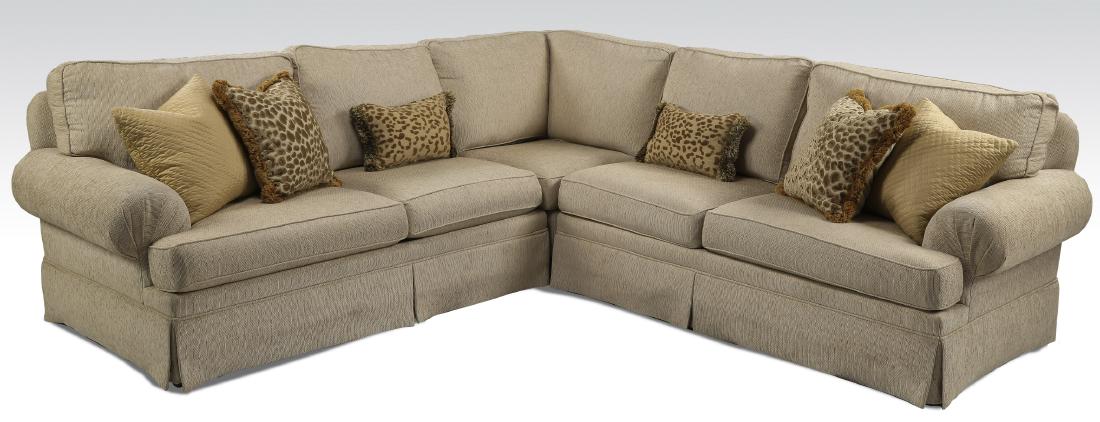 Contemporary cream upholstered sectional sofa (1 of 7)