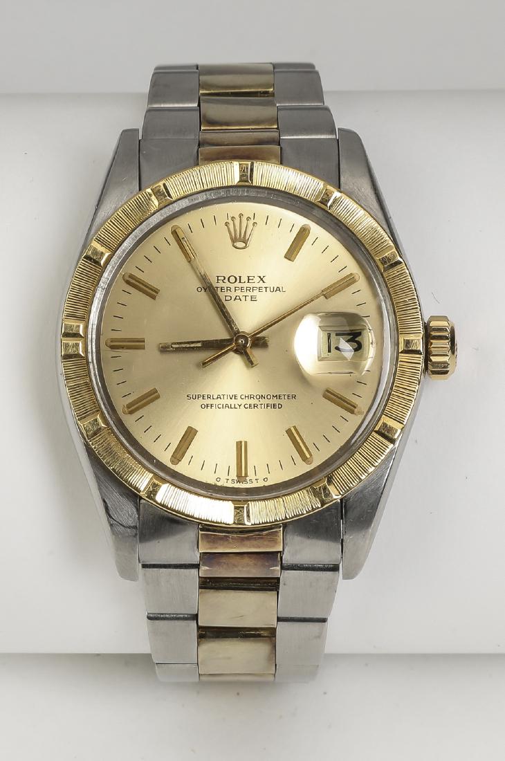 Rolex Oyster Perpetual date,14k & stainless, ca. 1975 (1 of 3)