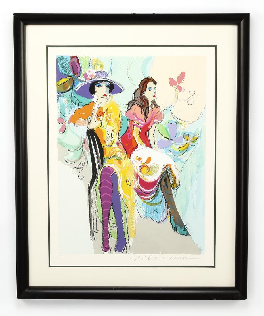 Isaac Maimon signed serigraph 'Les Coquettes II' (1 of 3)