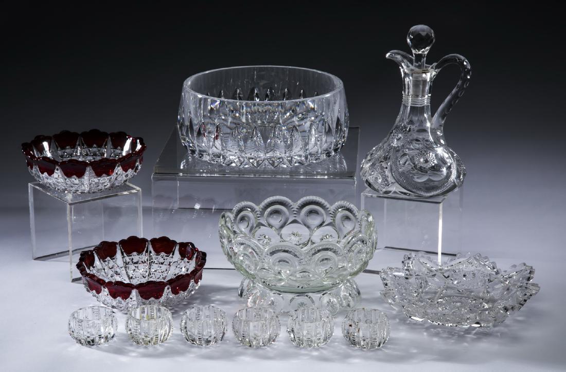 12-Pcs crystal & cut glass table accessories (1 of 1)