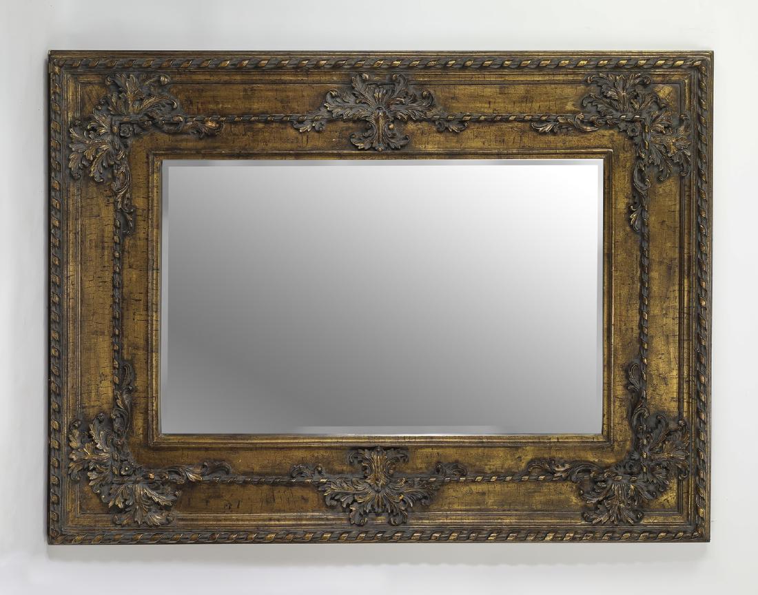 French inspired gilded beveled mirror, 72"w (1 of 1)