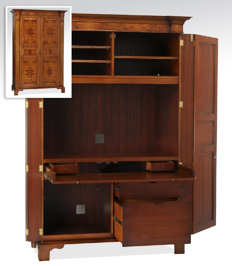 Custom made J. Tribble cabinet with interior desk (1 of 4)